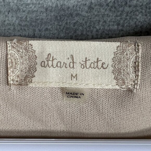 Altard State NWT Womens M Animal Print Ruffle Sheer Tiered Faux Wrap Dress Boho - Picture 13 of 16